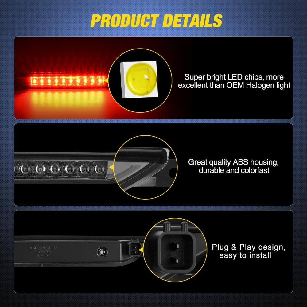 Nilight LED Third Brake Light  - Compass Lensatic review and price