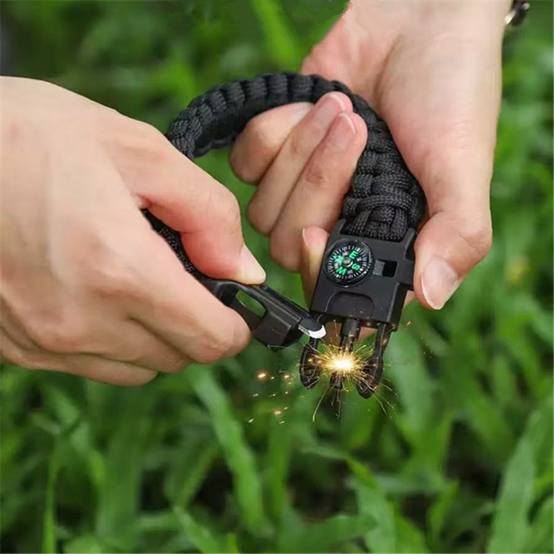 Five in One Compass Bracelet w - Fire Starting Kit review and price